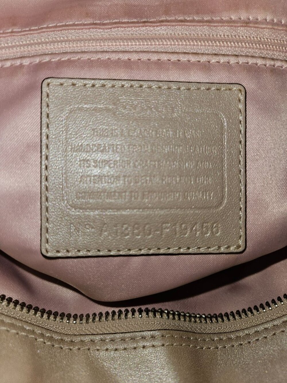 Coach Gallery Soft Leather Zipper Tote Shoulder Bag - Picture 14 of 16
